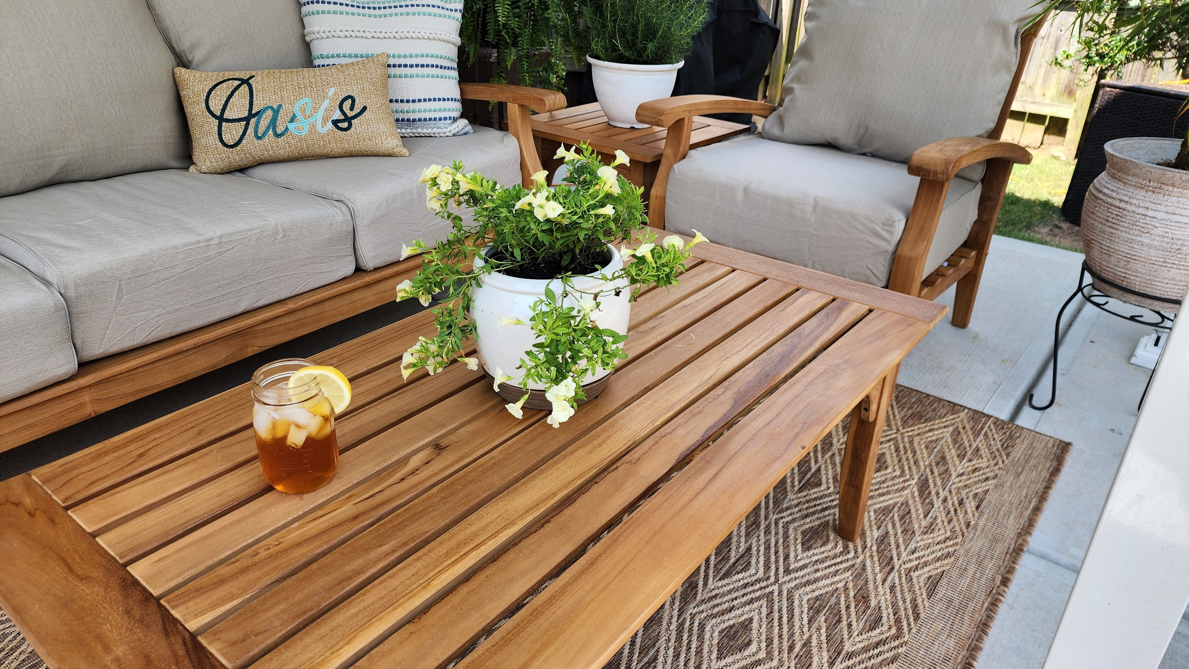 So in love with this patio conversation set with rocker!

#LTKHome