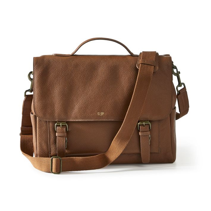 Harvey Leather Messenger Bag | Mark and Graham
