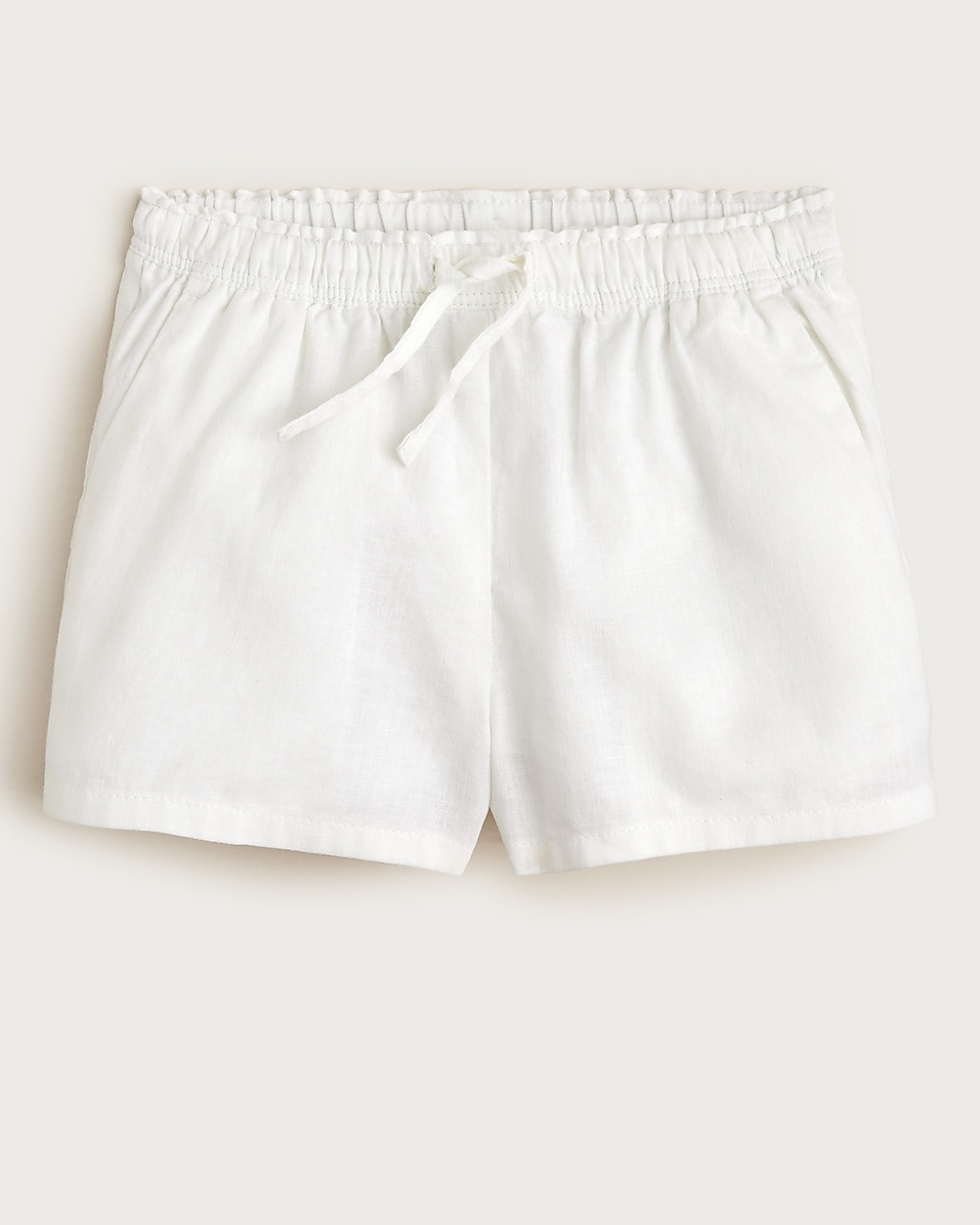 Girls' Soleil short in linen-cotton blend | J. Crew US