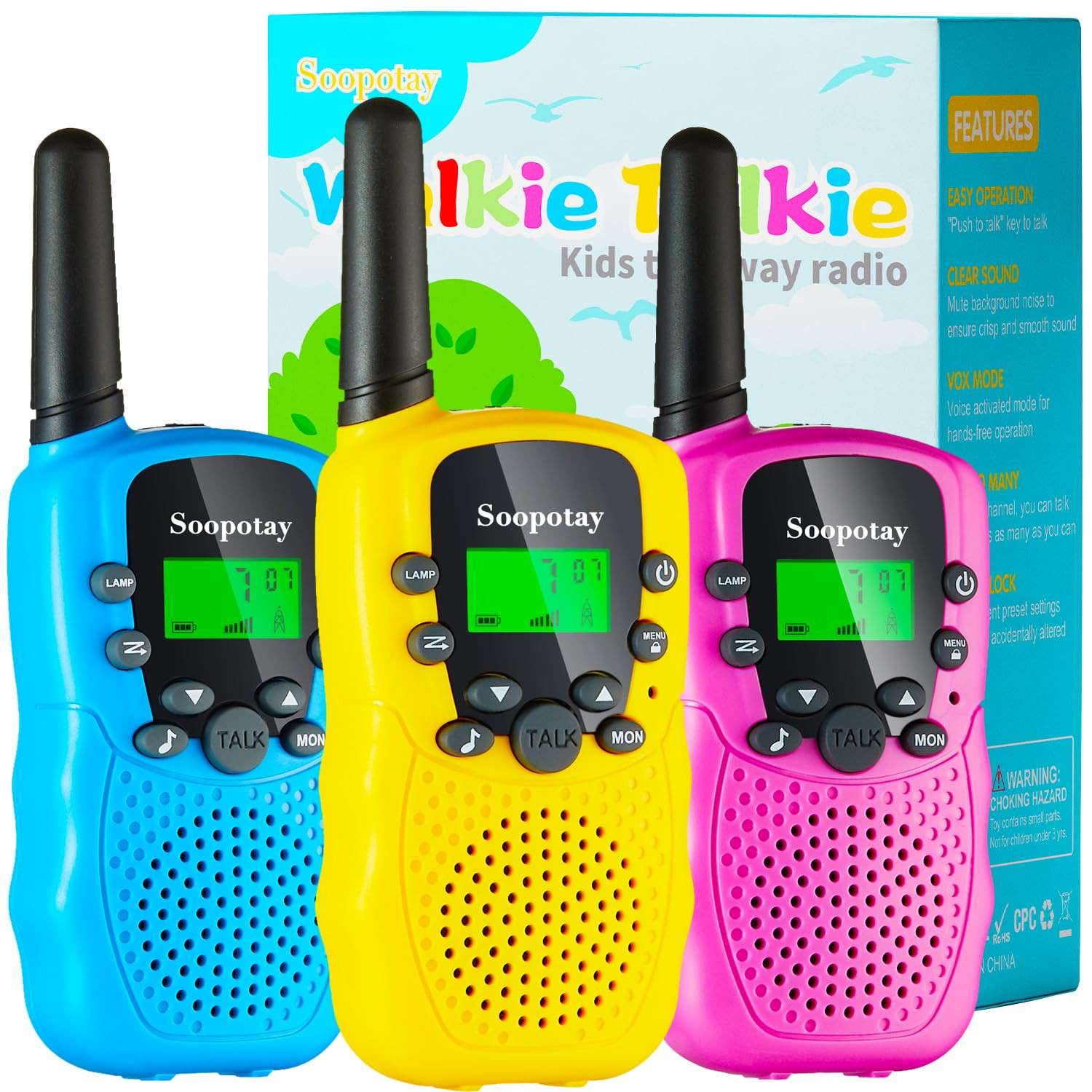 Walkie Talkies for Kids, Easter Basket Stuffers/Easter Gifts for Kids, Walkie Talkie Toys for Gir... | Amazon (US)