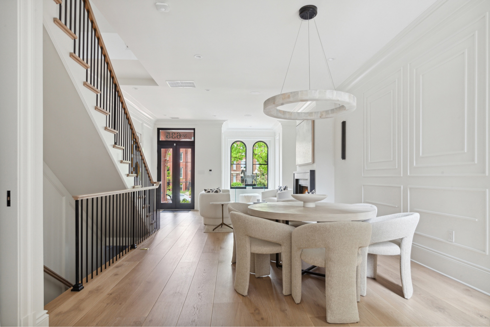 Large dining room design setup in luxury styled home with home decor 

#LTKhome #LTKfamily #LTKstyletip