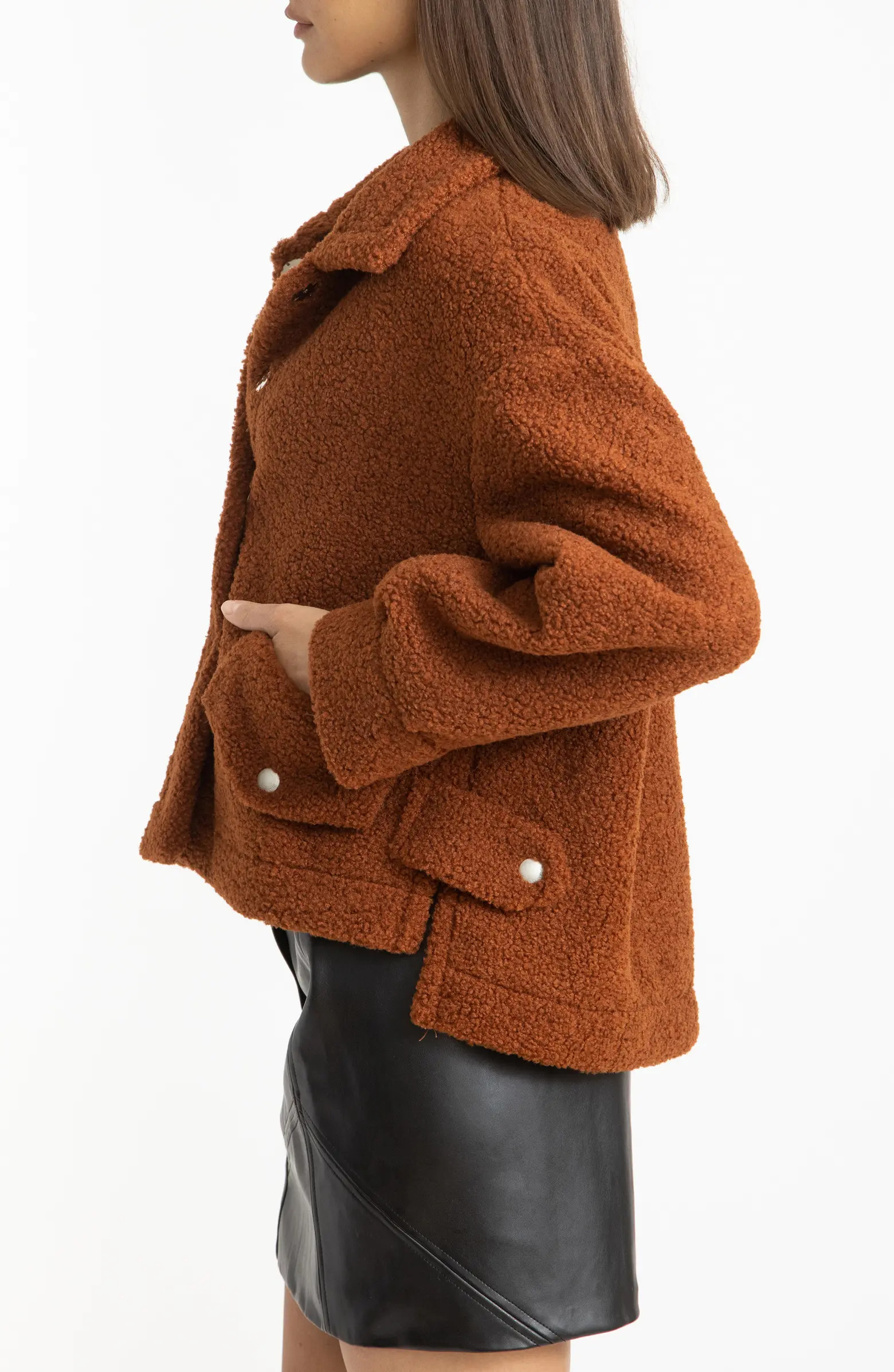 Bonded Faux Shearling Jacket | Nordstrom