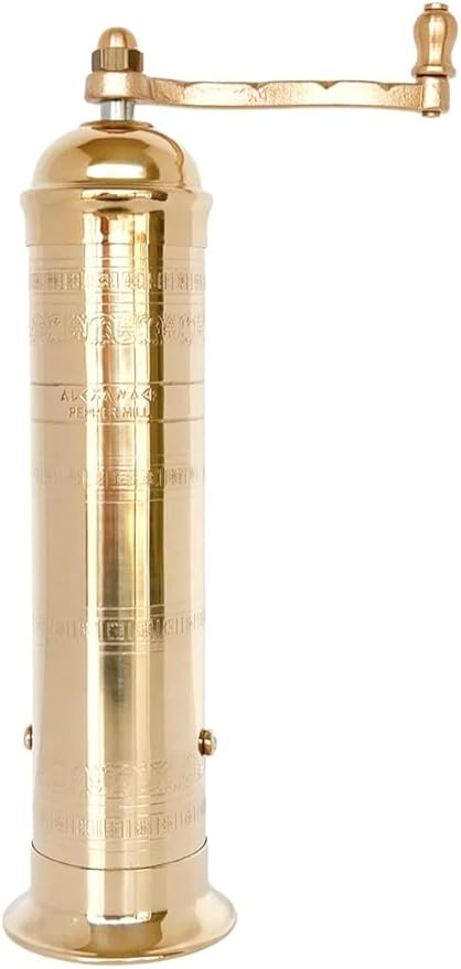 The Original European Salt and Pepper Mill 9” Brass, Gold, 9 inches Brass Pepper Mill | Amazon (US)