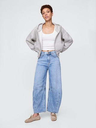 VintageSoft Full-Zip Wedge Hoodie | Gap (CA)