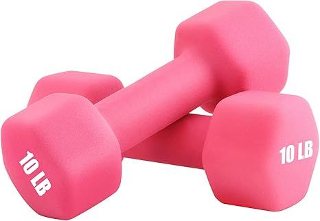 Portzon Weights Dumbbells 10 Colors Options Compatible with Set of 2 Neoprene Dumbbells Set,1-15 ... | Amazon (US)