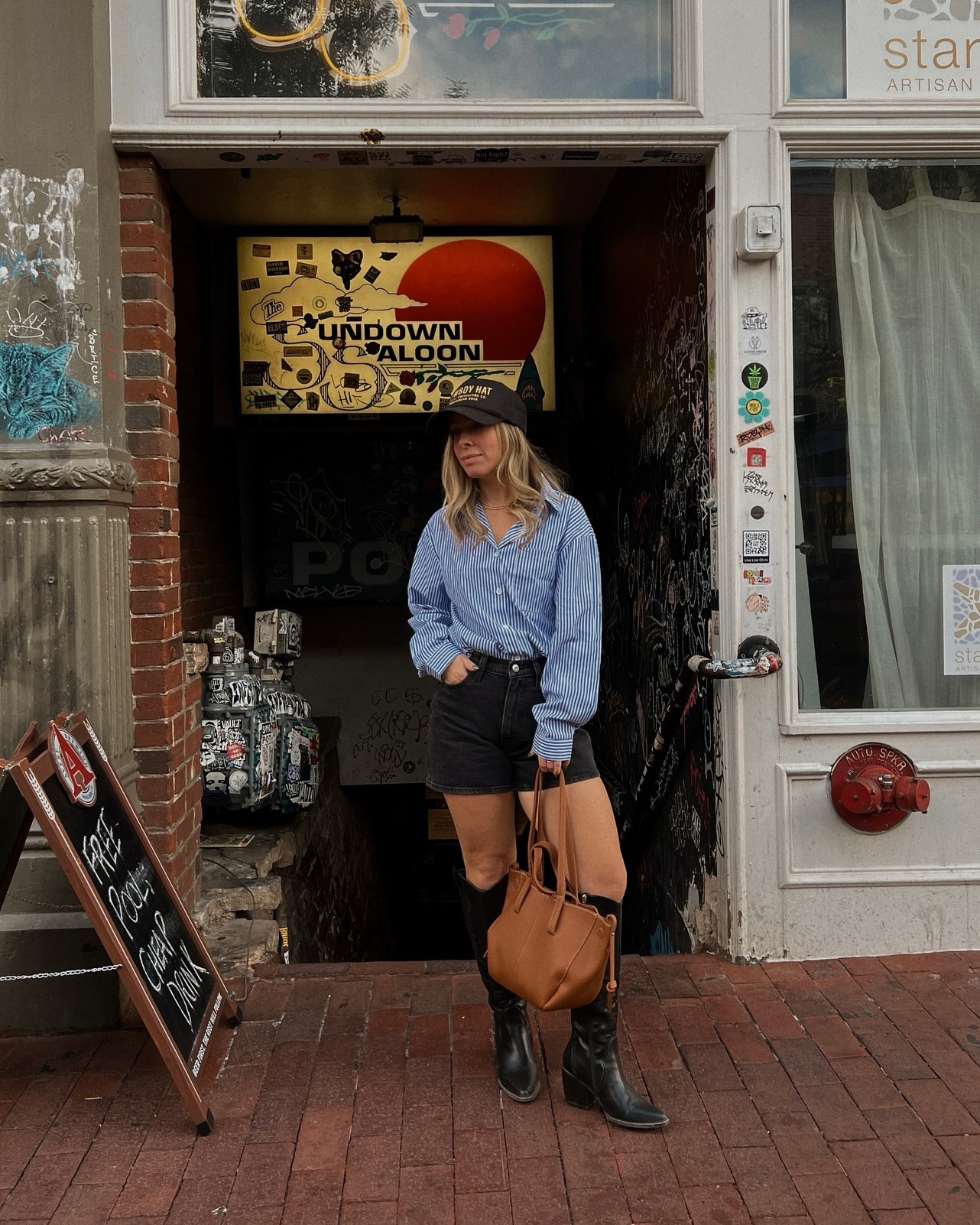 A weekend in Boulder ⛰️🫶🩵✨

#ootd #ootdfashion #fallfashion #streetstyle #minimalfashion #petitefashion 
Outfit of the day, outfit idea, denim style, petite style, minimal outfit, streetwear, cowgirl boots, trucker hat outfit, fall outfit

#LTKStyleTip #LTKFindsUnder50 #LTKSeasonal
