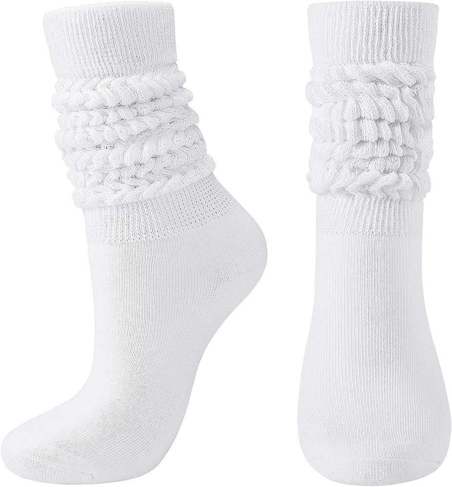 BOOPH Slouch Socks Women Scrunch Sock Knee High Slouchy Socks for Women Size 6-11 | Amazon (US)