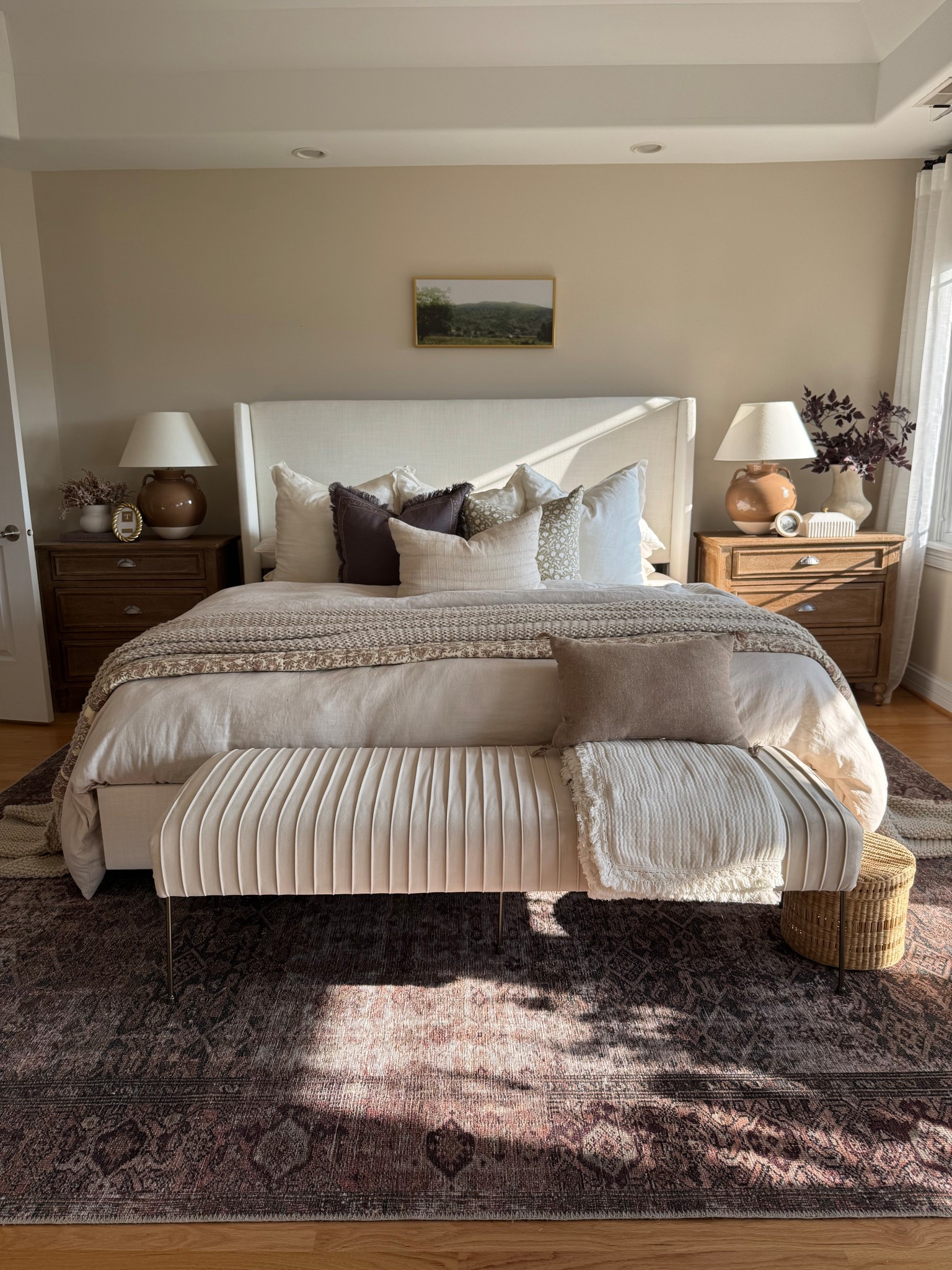 My bedroom is on sale — my bench, upholstered bed and bench are all on sale!  @wayfair #wayfairfinds #bench #rug #bedding #nightstand #home #wayfair 

#LTKHome #LTKSaleAlert #LTKSeasonal
