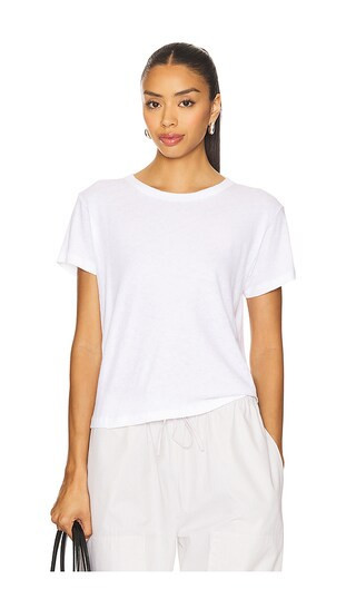 LESET Laura Margo Tee in White. - size S | Revolve Clothing (Global)