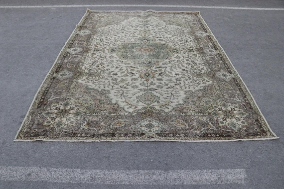 turkish vintage rug, oushak rug, turkish rug, oversize rug  6.8 x 9.9 ft livingroom rug, area rug... | Etsy (CAD)