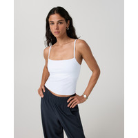 Vuori Pose Support Cami | White | XXL | Vuori Clothing (US & Canada)