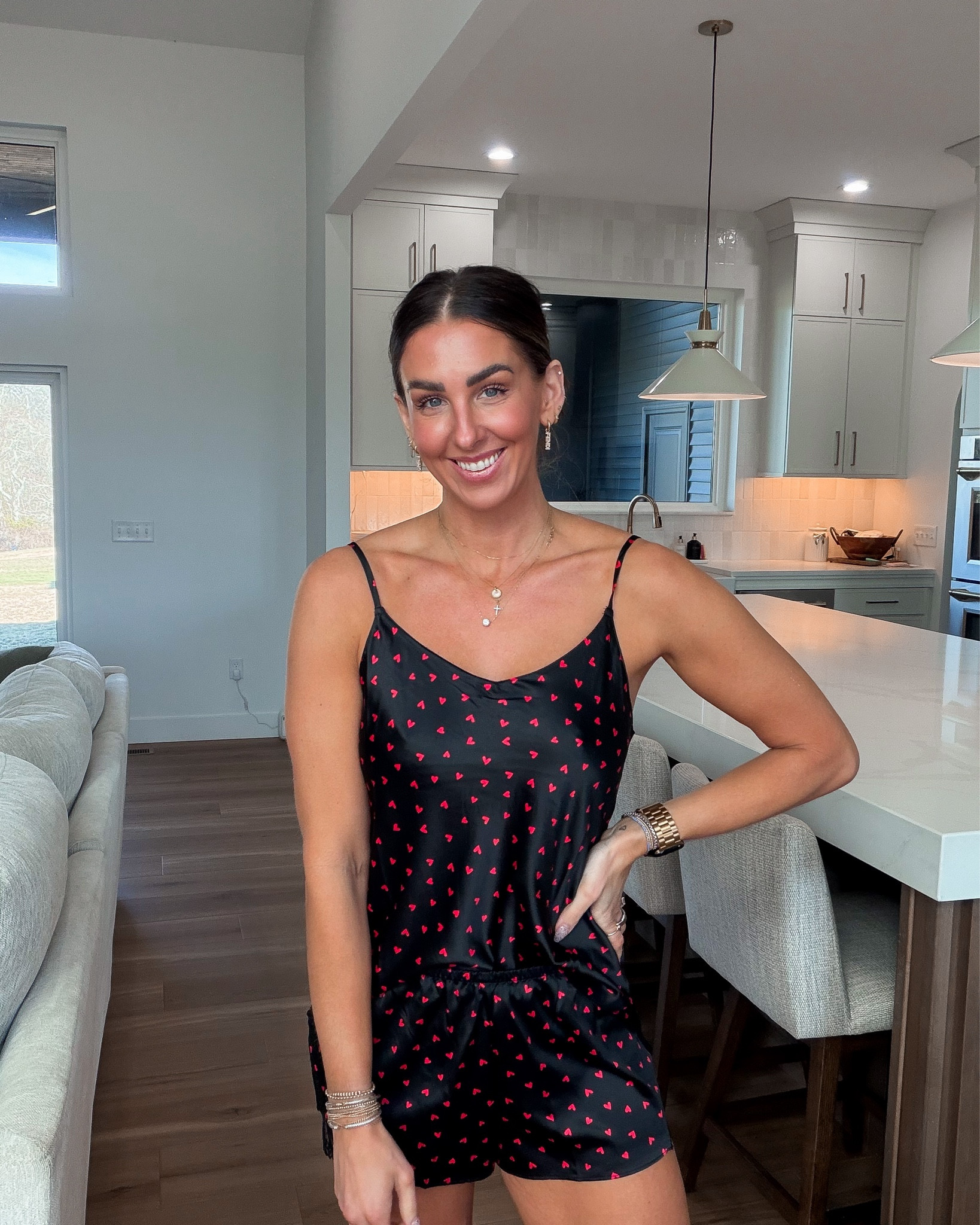 Valentine’s Day Themed Pajamas! I did a small in both! 

#WalmartPartner, @WalmartStyle, #WalmartStyle

#LTKSaleAlert #LTKFindsUnder50 #LTKmorningroutine