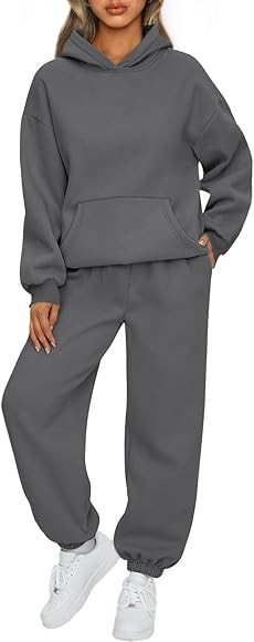 AUTOMET Womens 2 Piece Outfits Lounge Hoodie Sweatsuit Sets Oversized Sweatshirt Baggy Fall Fashi... | Amazon (US)