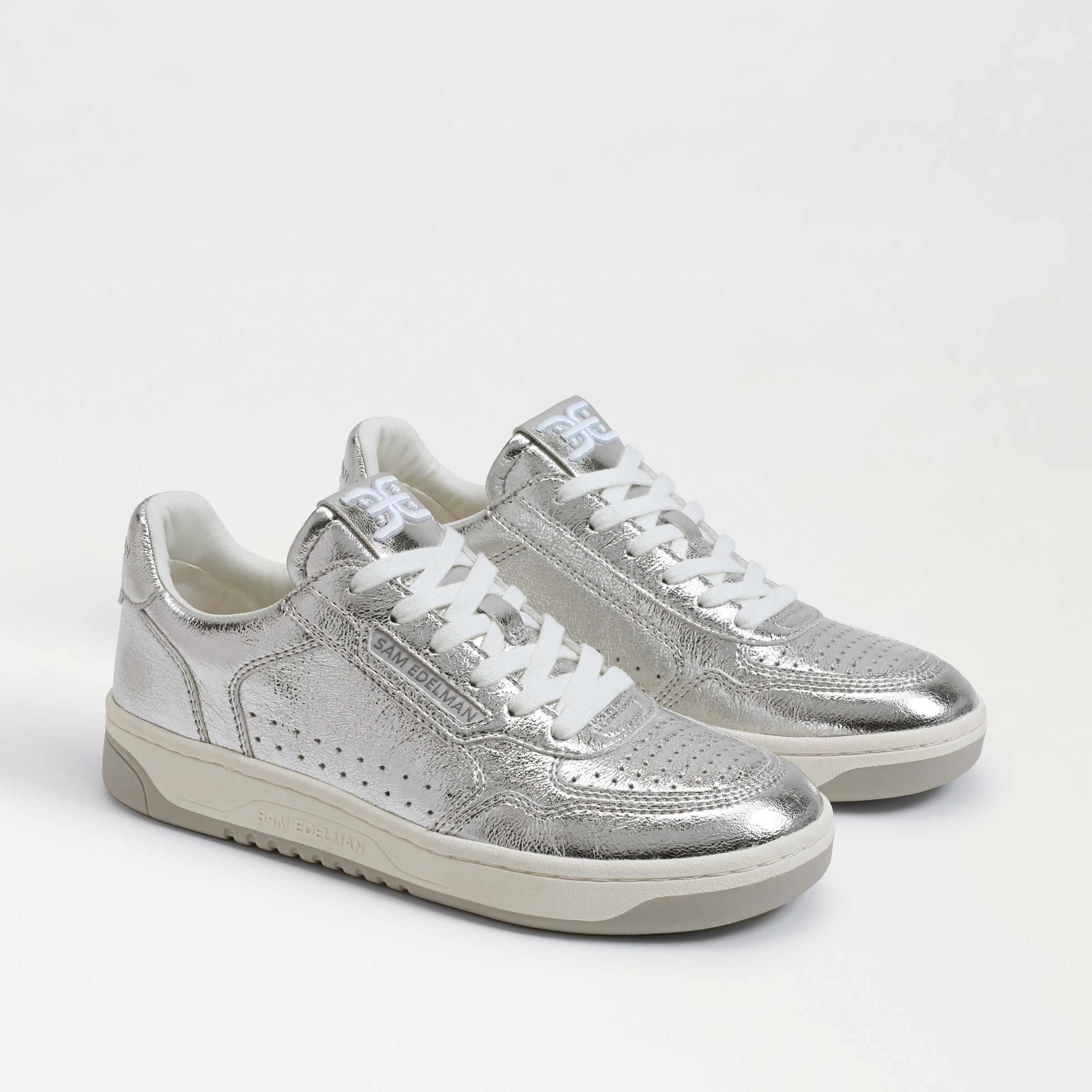 Sam Edelman Harper Sneaker Soft Silver Metallic 7.5 | Sam Edelman CA