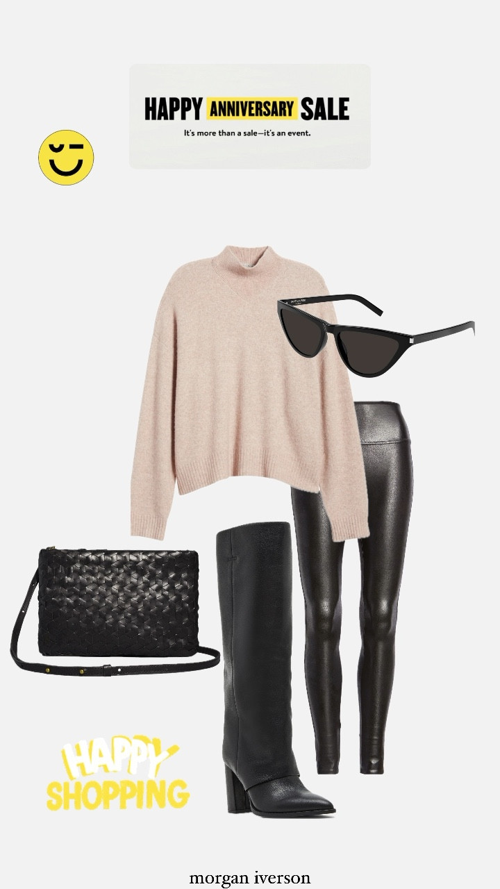 This outfit is still in stock! You do not have to have a Nordstrom card to shop the anniversary sale now! Hurry before these items sell out! I always get a new pair of these leggings every year during the sale 🙌🏽 so many ways to wear them! You can never go wrong with a sweater, leggings, and boots in the fall and winter 🤍😌 #morganiverson #sale #fall #outfit #inspo #nsale #nordstrom 

#LTKStyleTip #LTKSummerSales #LTKxNSale
