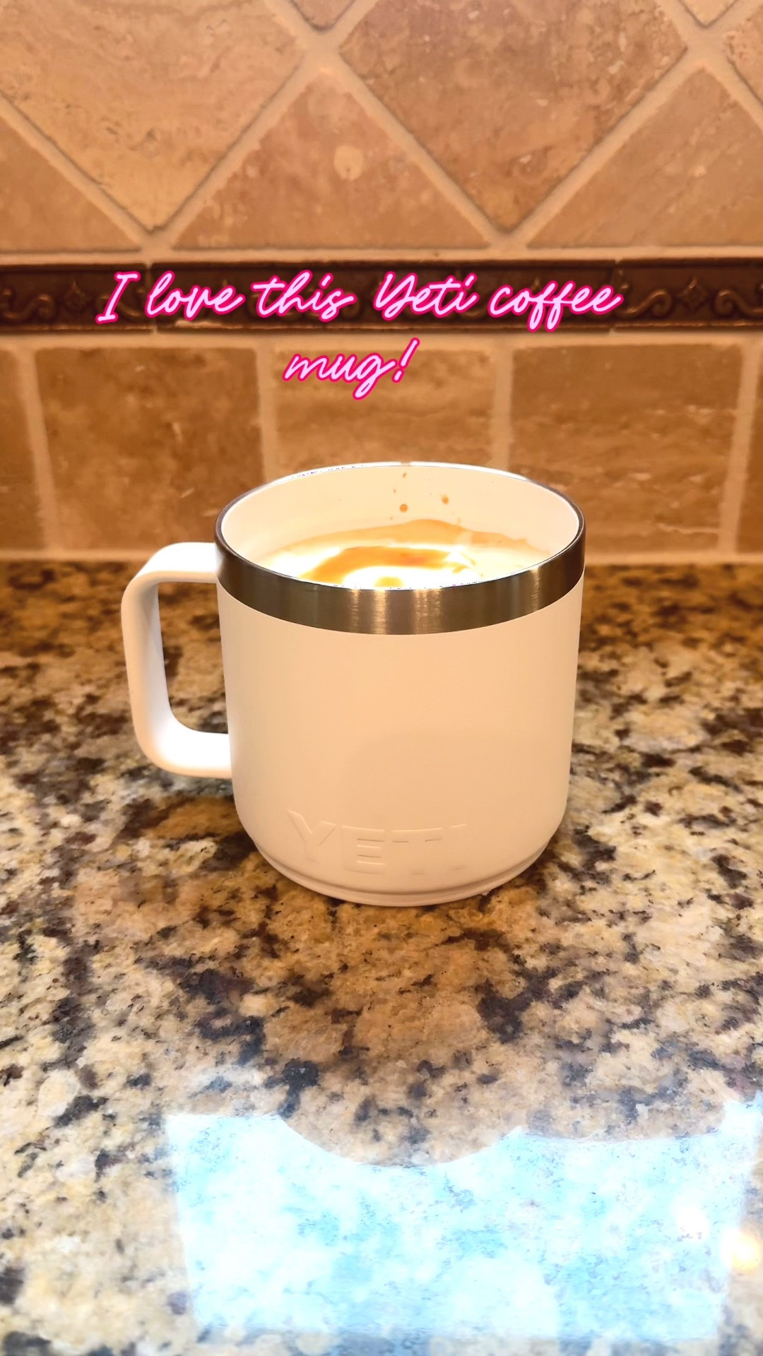 I love this white Yeti coffee cup. It has an enamel finish on the inside and it’s so good!
Makes my drinks taste amazing instead of like the inside of a regular yeti cup with a hot drink in it  

#LTKstorytime #LTKOver40 #LTKHome