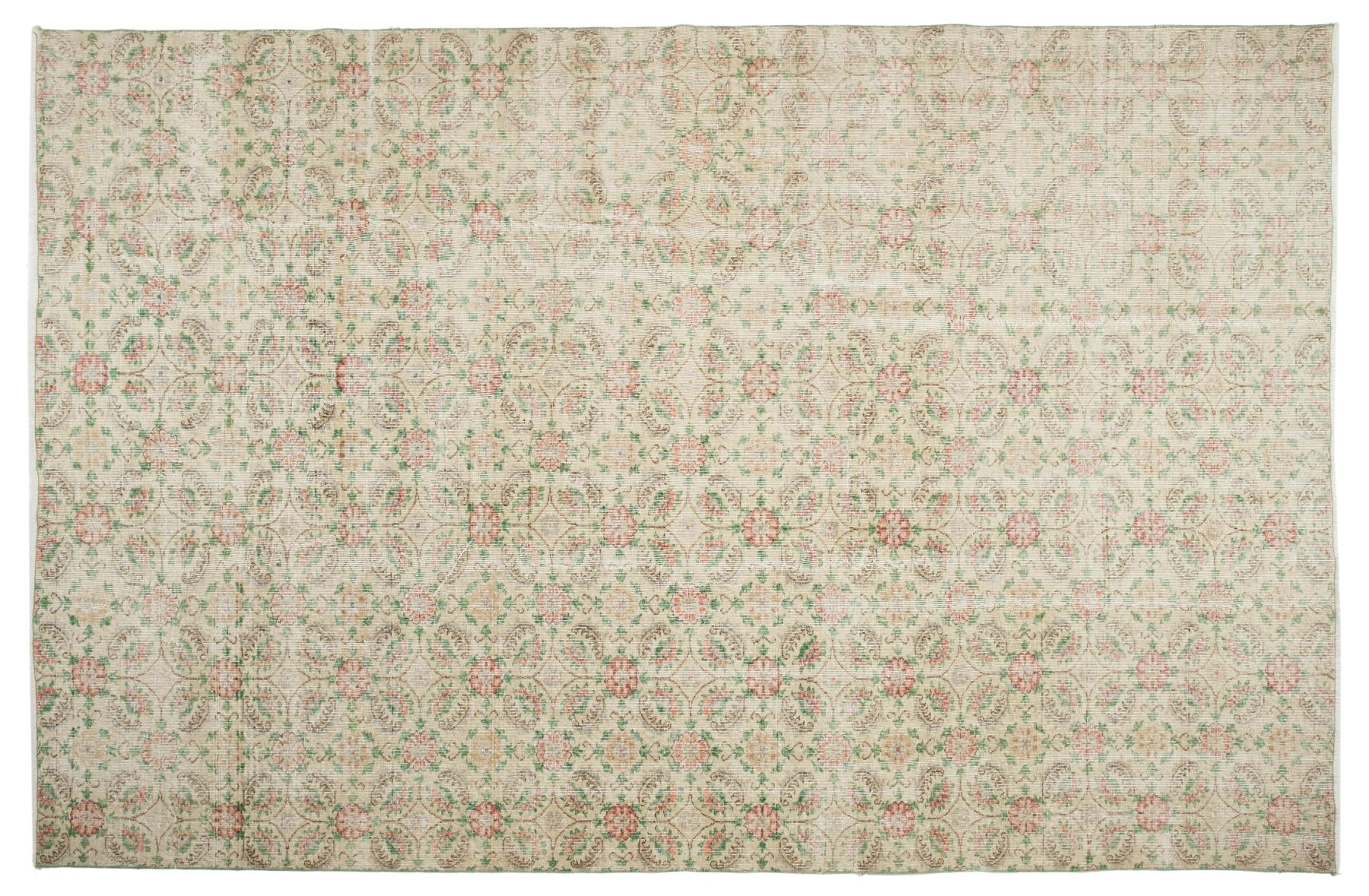 8' X 12' Vintage Distressed Rug, Beige - Jonari | Revival Rugs Inc