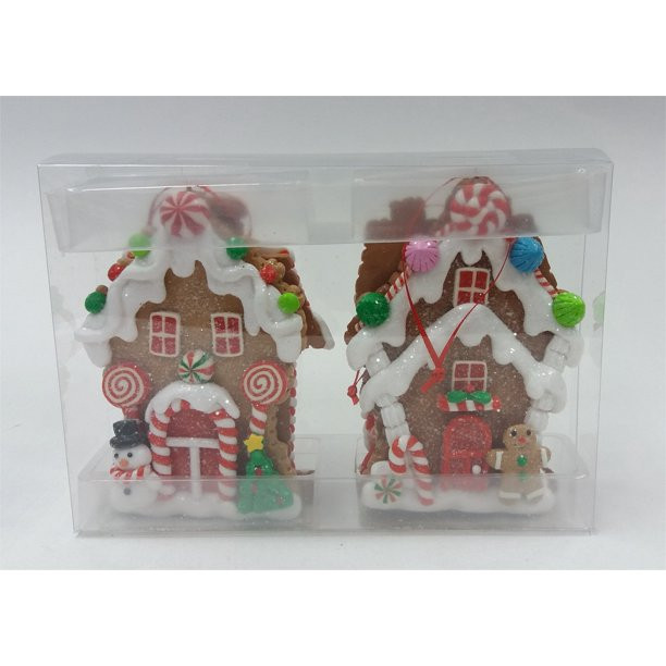 Holiday Time Gingerbread House, 4 Count, 4.5" - 5" | Walmart (US)