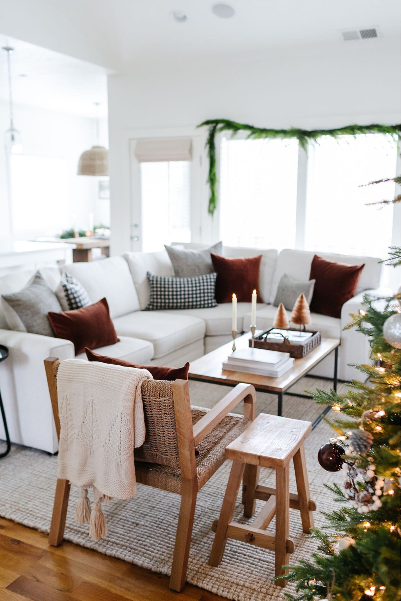 Christmas decor, living room decor, neutral decor, Pottery Barn Pearce sectional 

#LTKhome #LTKCyberweek #LTKHoliday