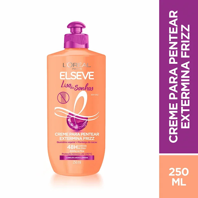 Creme para Pentear L'Oréal Paris Elseve Liso dos Sonhos 250ml | Drogasil BR