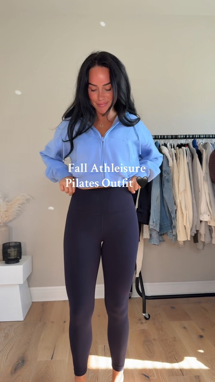 Lululemon fall athleisure look ☁️ Perfect for Pilates, errands, or just cozy days 🖤
I will have my outfit on my LTK under “outfit inspo” 

My sizing: 5’7” | 145 lbs | 32DD
Wearing size small bra, size large Lululemon top, size 4 Lulu leggings, and size small Aritzia jacket, size small Amazon vest!

#LTKShoeCrush #LTKActive #LTKStyleTip