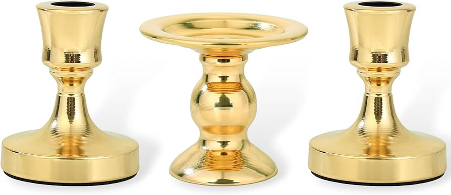 Unity Candle Holder - Gold Unity Candle Holders for Weddings, Metal Candle Stand Candlestick Hold... | Amazon (US)