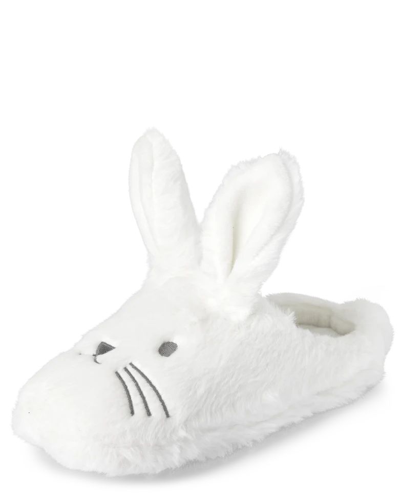 Unisex Kids Matching Family Bunny Slippers - white | The Children's Place