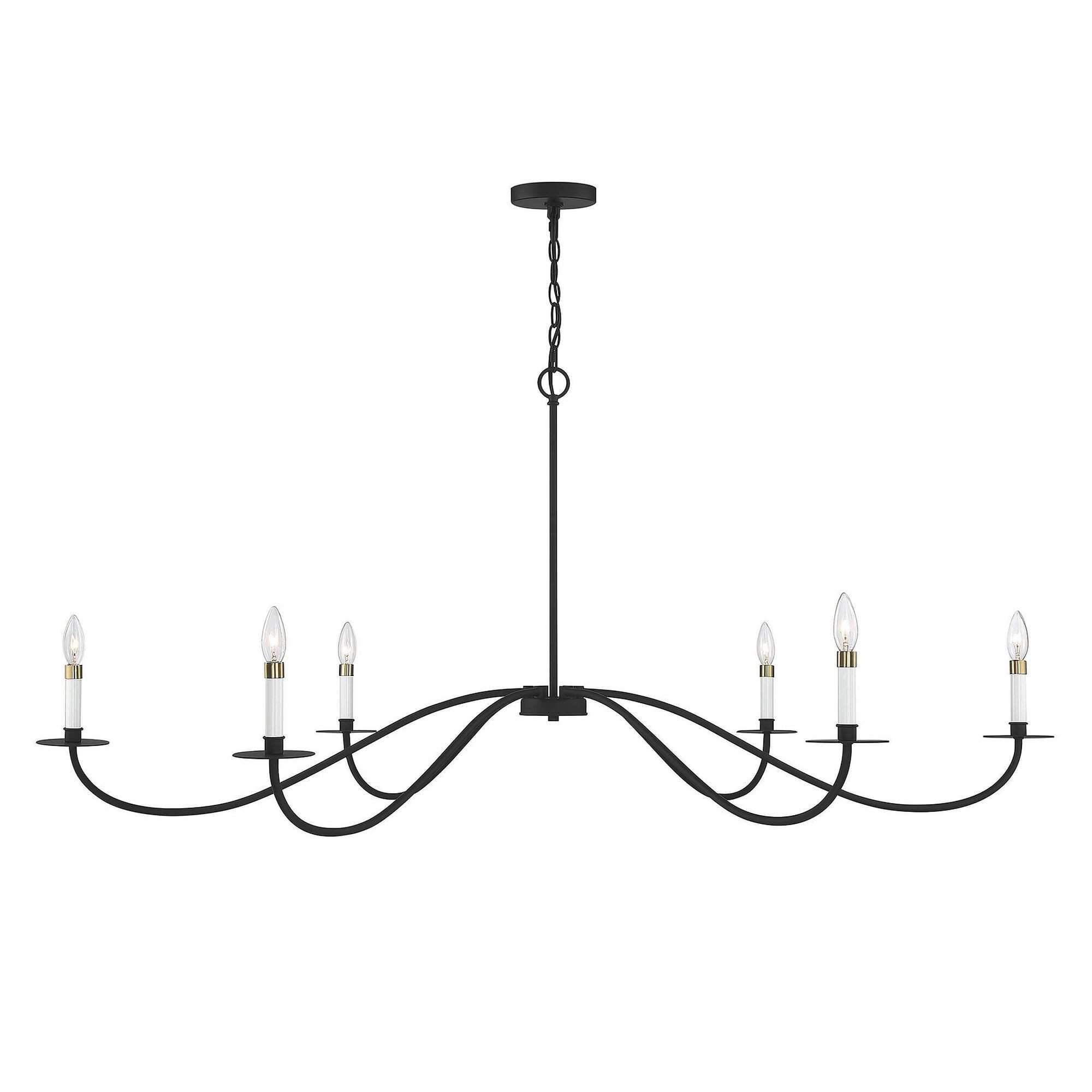 60 Inch 6 Light LED Chandelier by Meridian Lighting | 1800 Lighting