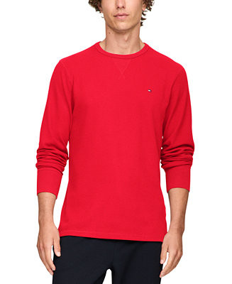 Men's Waffle-Knit Long-Sleeve Crewneck Thermal Top | Macy's