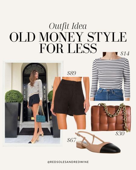 Old Money Style outfit for less! Outfit idea, casual outfits, summer outfits, short outfits, old money trend

#LTKshoecrush #LTKunder100 #LTKstyletip