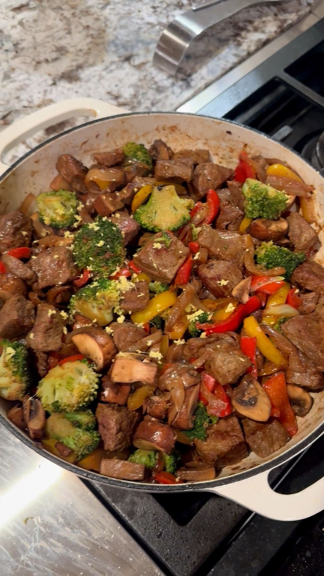 My most versatile pan. Last night I made coconut and ginger beef stir fry in my Lodge enameled cast iron skillet. Comes out perfect every time! 

#lodge #cookware #healthymeals #familyfood

#LTKmomlife #LTKfoodie #LTKHome