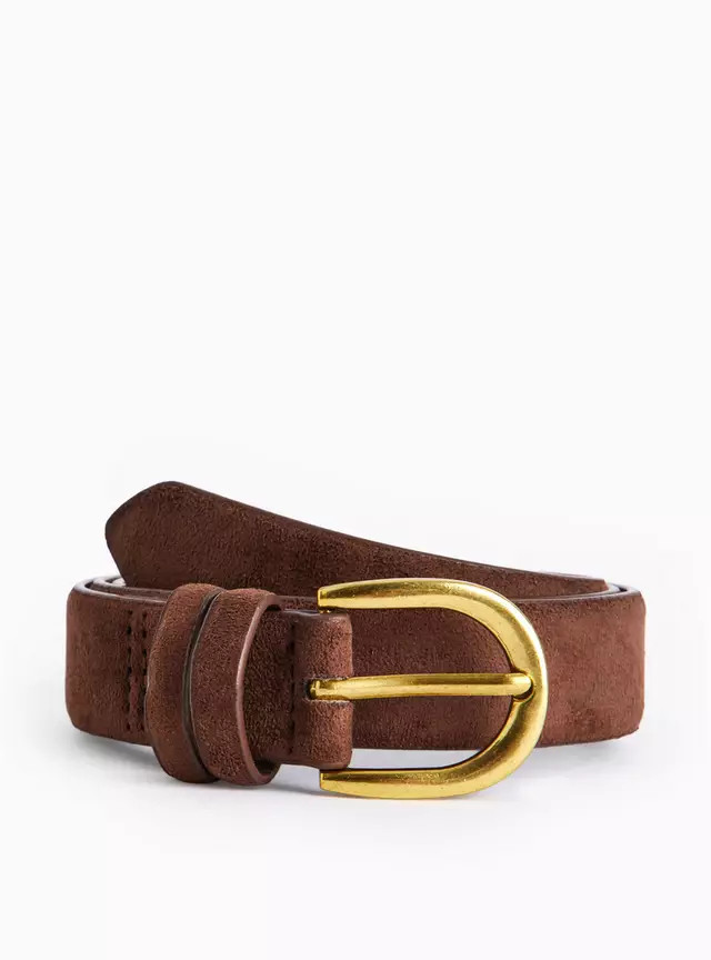 Chocolate Brown Faux Suede Jeans Belt L | Tu Clothing