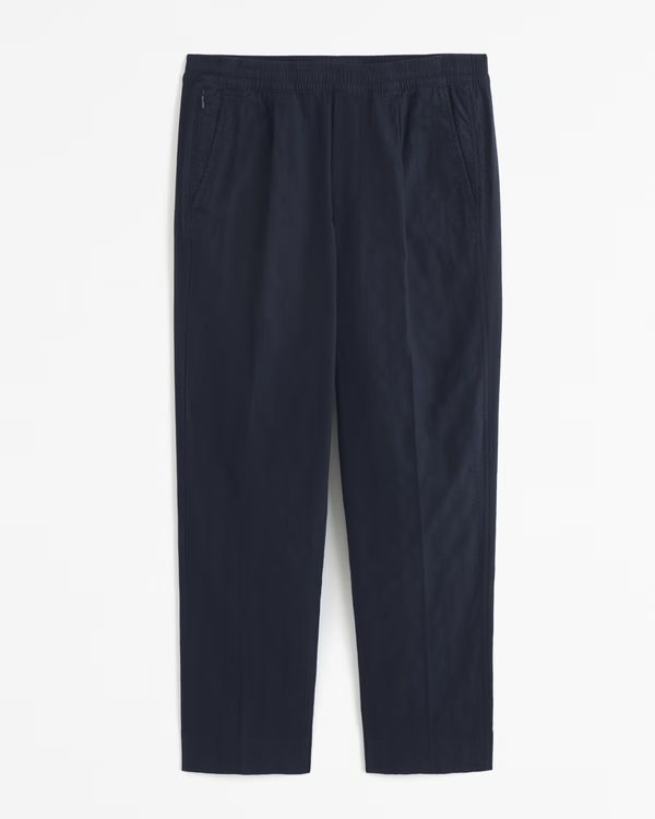 Men's Linen-Blend Pull-On Pant | Men's New Arrivals | Abercrombie.com | Abercrombie & Fitch (US)