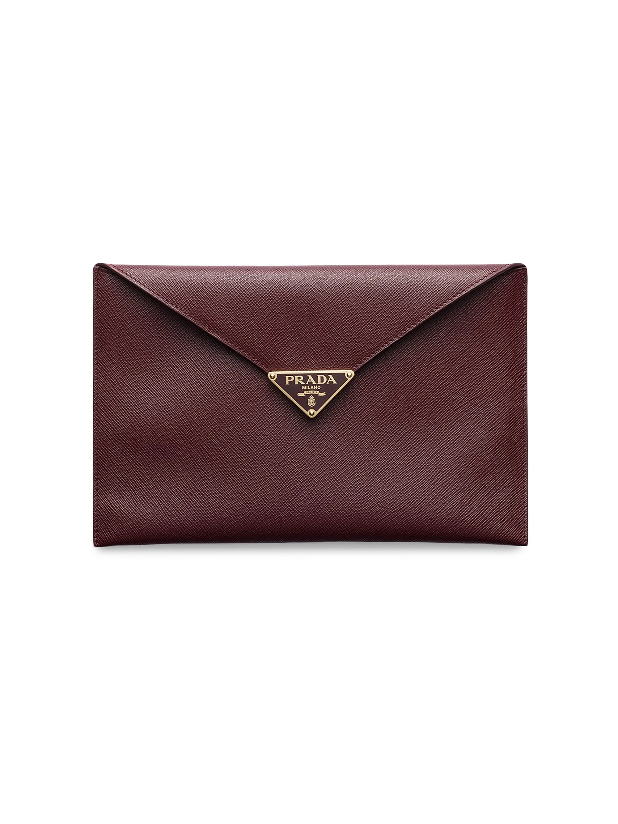 Saffiano Leather Envelope Clutch | Saks Fifth Avenue