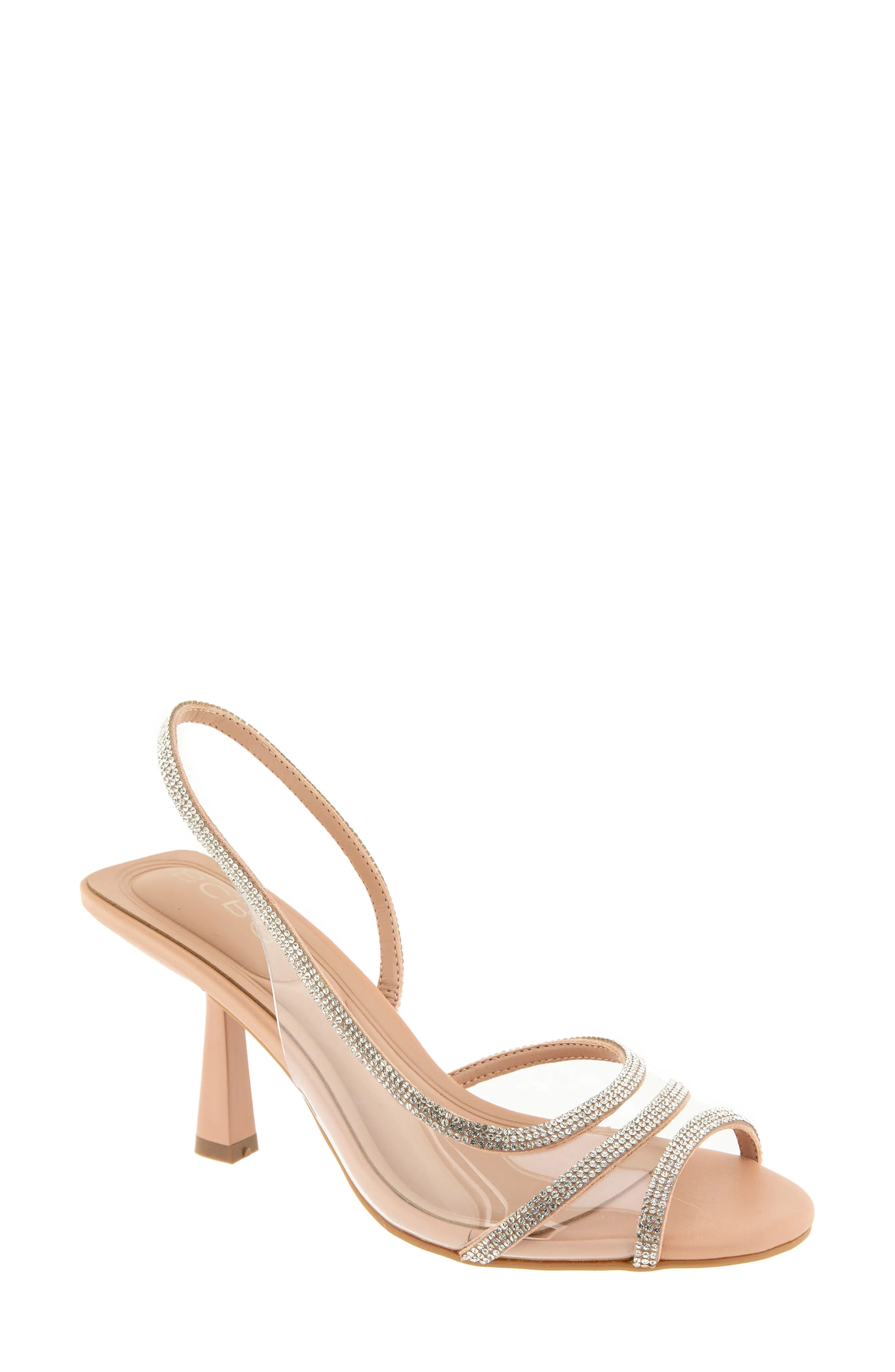 Sarin Rhinestone Clear Slingback Sandal (Women) | Nordstrom | Nordstrom