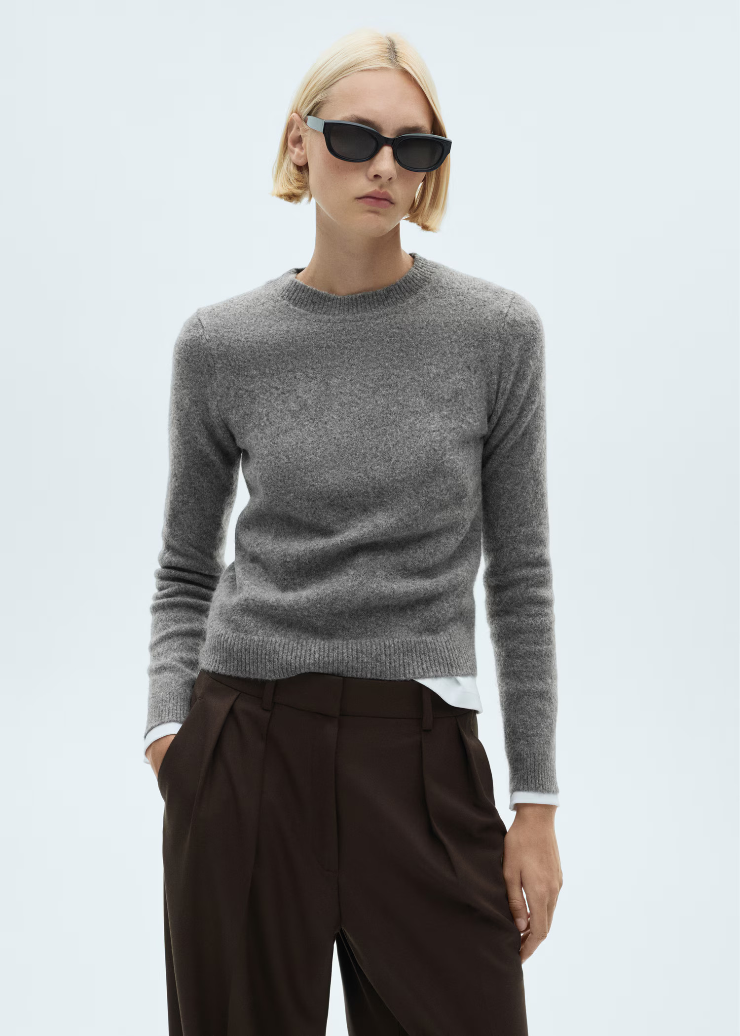 Long-sleeve knitted sweater - Women | MANGO United Kingdom | MANGO (UK)