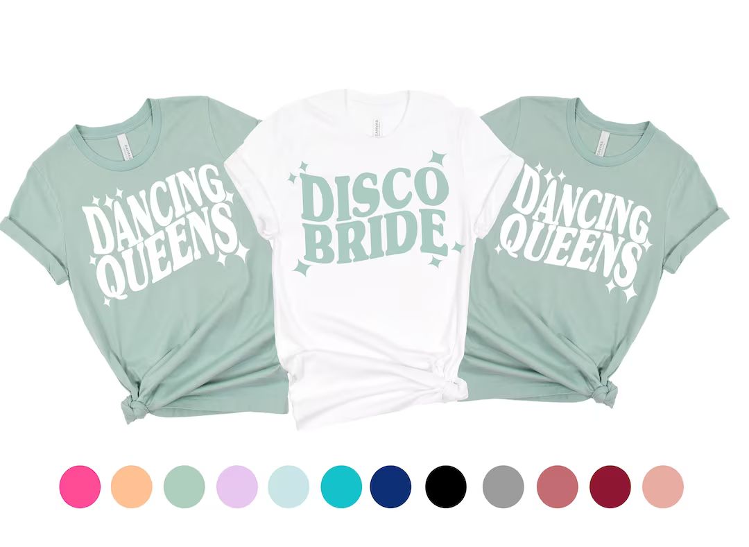 Last Disco Bachelorette, Dancing Queen Bachelorette, Disco Bride Shirt, Disco Bachelorette Party ... | Etsy (US)