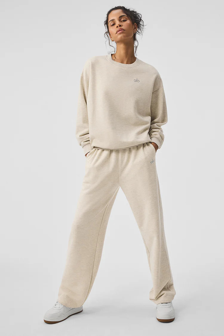 Accolade Straight Leg Sweatpant - Oatmeal Heather | Alo Yoga (US)