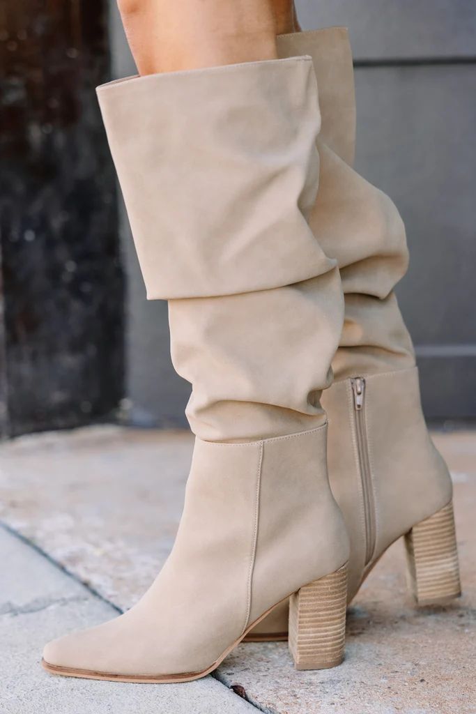 Big Attitude Taupe Brown Boots | The Mint Julep Boutique