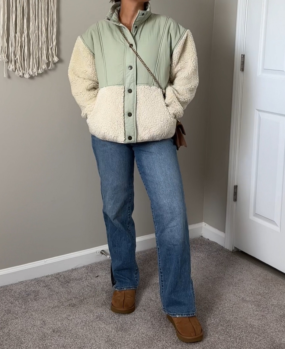 Jacket is actually from bass pro 😭 I can’t link it on here so here’s the link https://www.basspro.com/shop/en/natural-reflections-drop-shoulder-snap-sherpa-jacket-for-ladies?hvarAID=shopping_googleproductextensions&ds_e=GOOGLE&ds_c=BPS%7CShopping%7CPMax%7CClothing%7CGeneral%7CNAud%7CNVol%7CNMT&gbraid=0AAAAAD1TgtfA-aOigeLXpzDbj8grnGeR6&gclid=CjwKCAjwu4WoBhBkEiwAojNdXkrm7smGQdMbS20o_XkmkZZzO4GWPPmMYEyfb1G5LQUrp4KLrT8EVRoCHK0QAvD_BwE&gclsrc=aw.ds