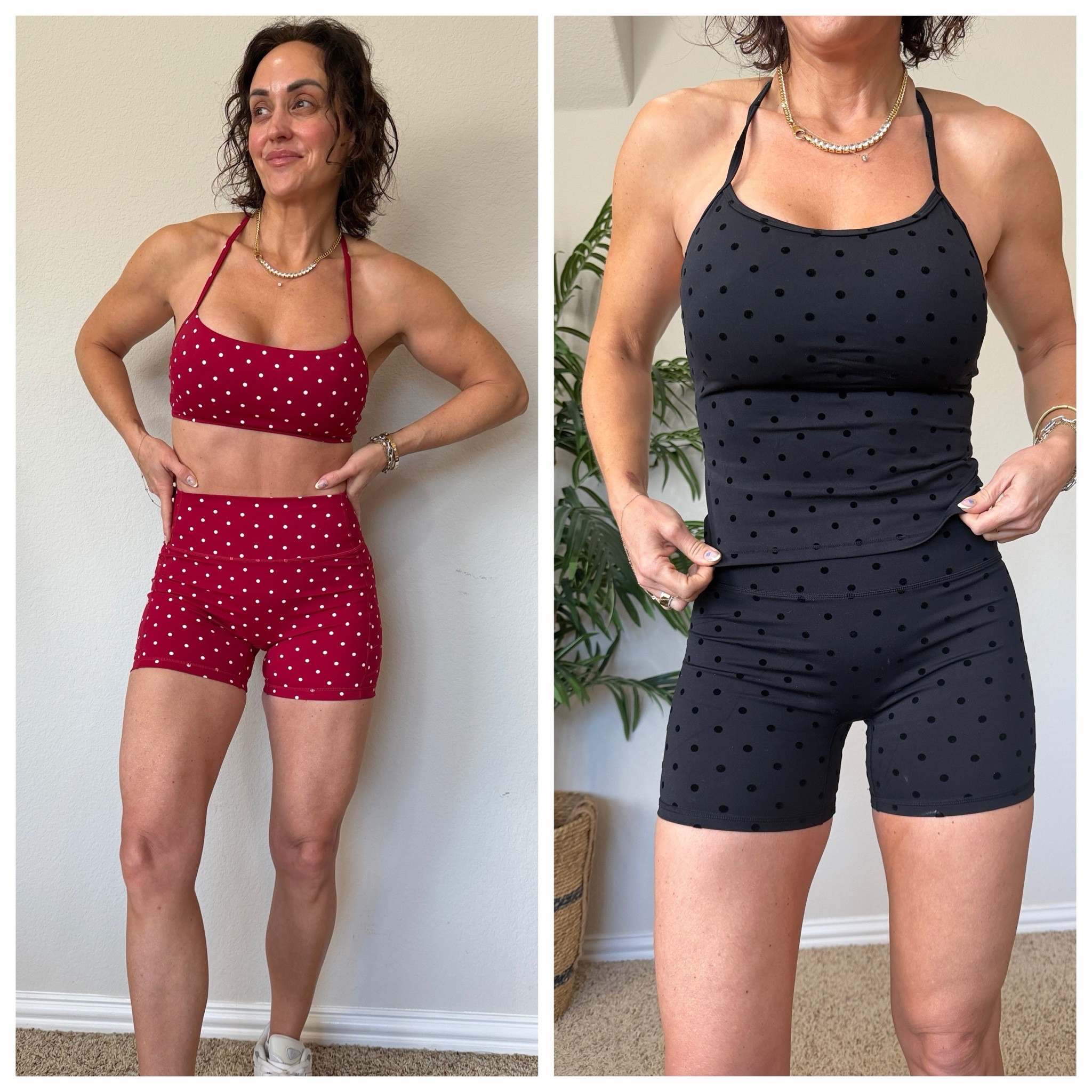 New polkadot workout sets under $40 from
One of my fav Amazon brands! Fit is great and styles are so cute. Wearing a S in both 

5’4.5
125lbs
34DD

#LTKActive #LTKdayinmylife #LTKgrwm