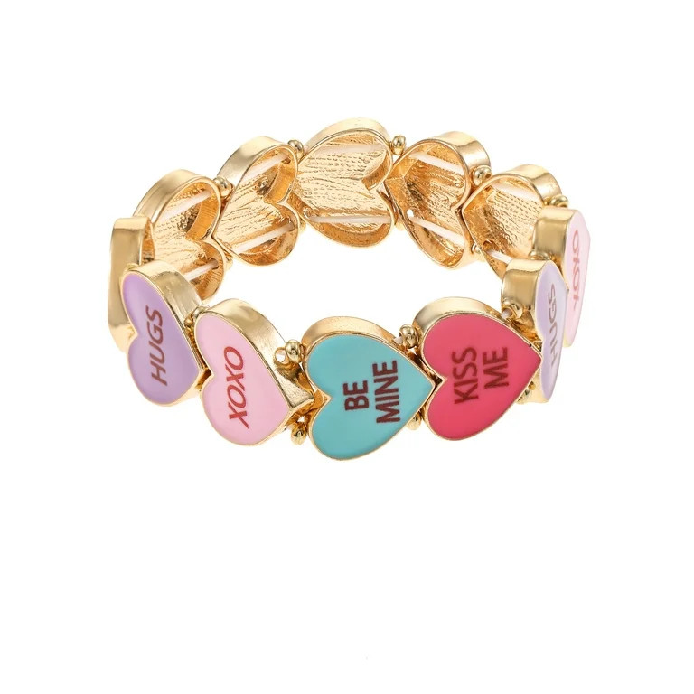 Way to Celebrate Valentine's Day Candy Hearts Bracelets, 3 piece | Walmart (US)