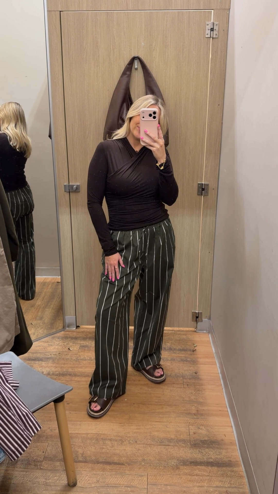 Buy or Bye at Target - loved this try on today. Some very cute Autumn/Winter pieces at great price points. Sizing details below: 

Rugby polo - M 
Striped polo (blue and brown) - M
Jeans - 8
Green striped pants - 10
Choc long sleeve - S
Black jacket - 10
Brown coat - 10
Beige pants - 10
Burgundy stripe pants - 10
Burgundy stripe top - 8

#LTKaustralia #LTKstyletip #LTKautumn