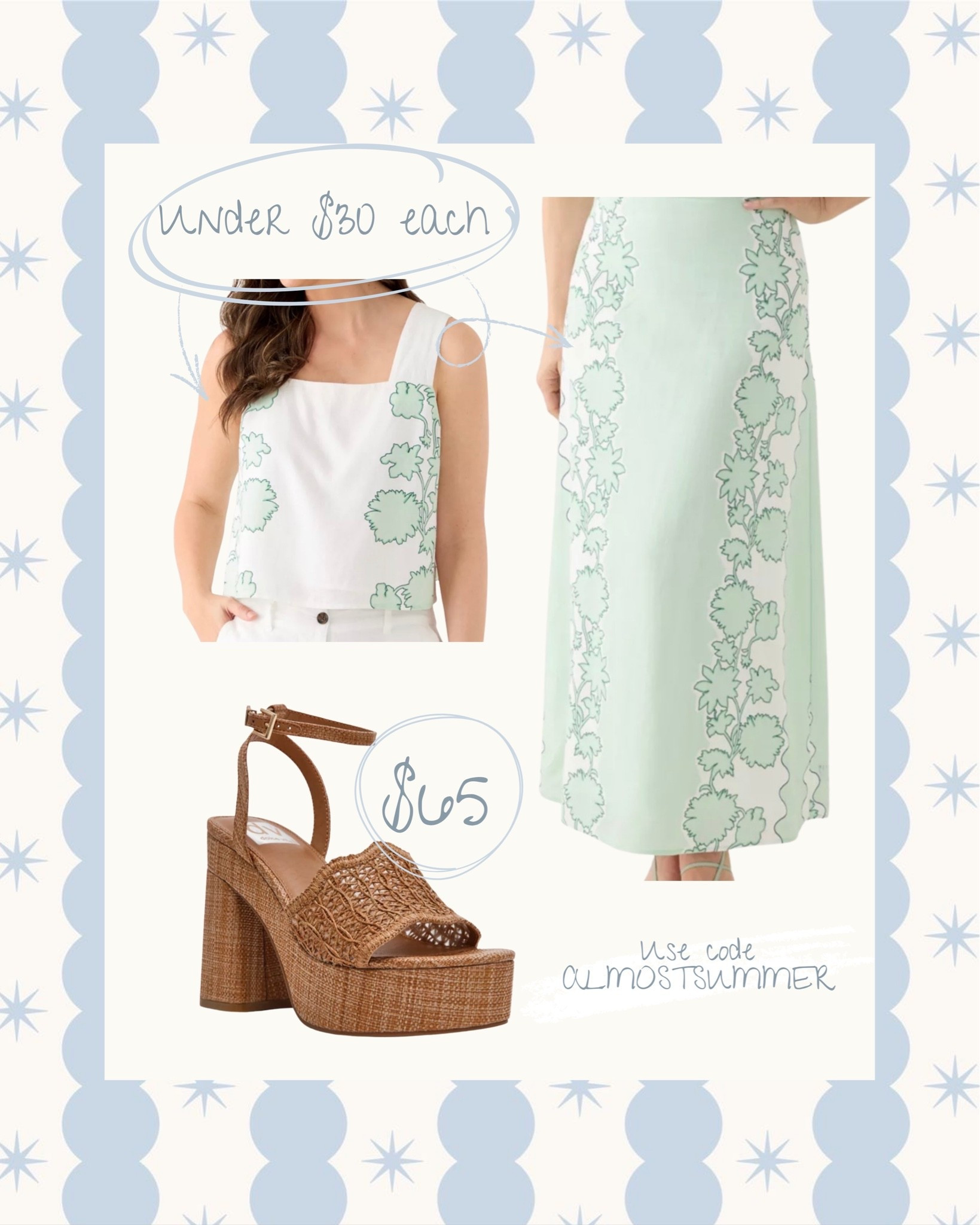 Under $120 summer outfit!! Use code ALMOSTSUMMER 🤍💐

#LTKmomlife #LTKootd