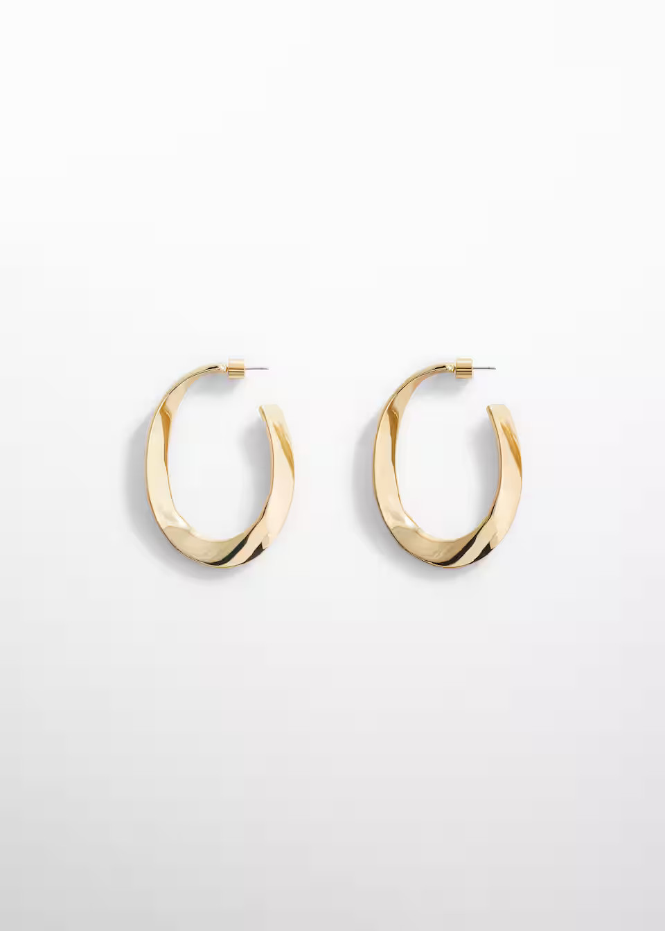 Twisted hoop earrings -  Women | Mango United Kingdom | MANGO (UK)