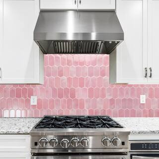 Pink 12 in. x 12 in. Vinyl Peel and Stick Backsplash, Self-Adhesive Wall Tiles for Bathroom, Kitchen (10-Pack) | The Home Depot