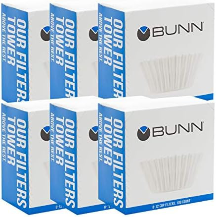 BUNN 8-12 Cup Coffee Filters, 6 each, 100ct | Amazon (US)