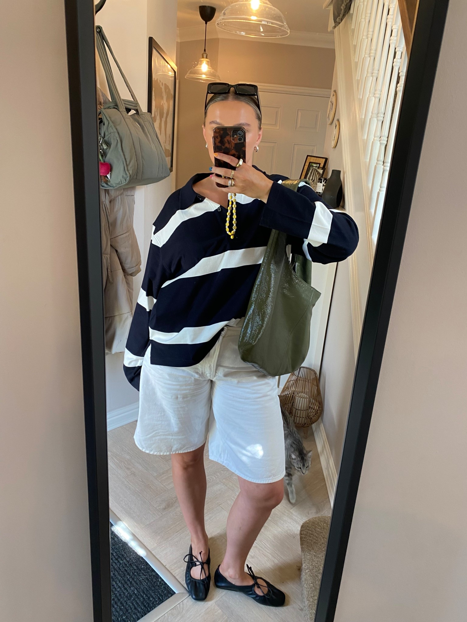 Transitional outfits // rugby top

#LTKmidsize #LTKsummer