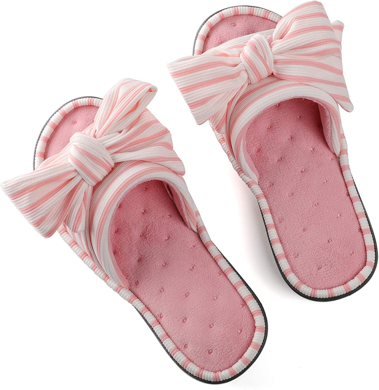 ULTRAIDEAS Women's Memory Foam Open Toe Slide Slippers with Adjustable Strap and Cozy Terry Linin... | Amazon (US)
