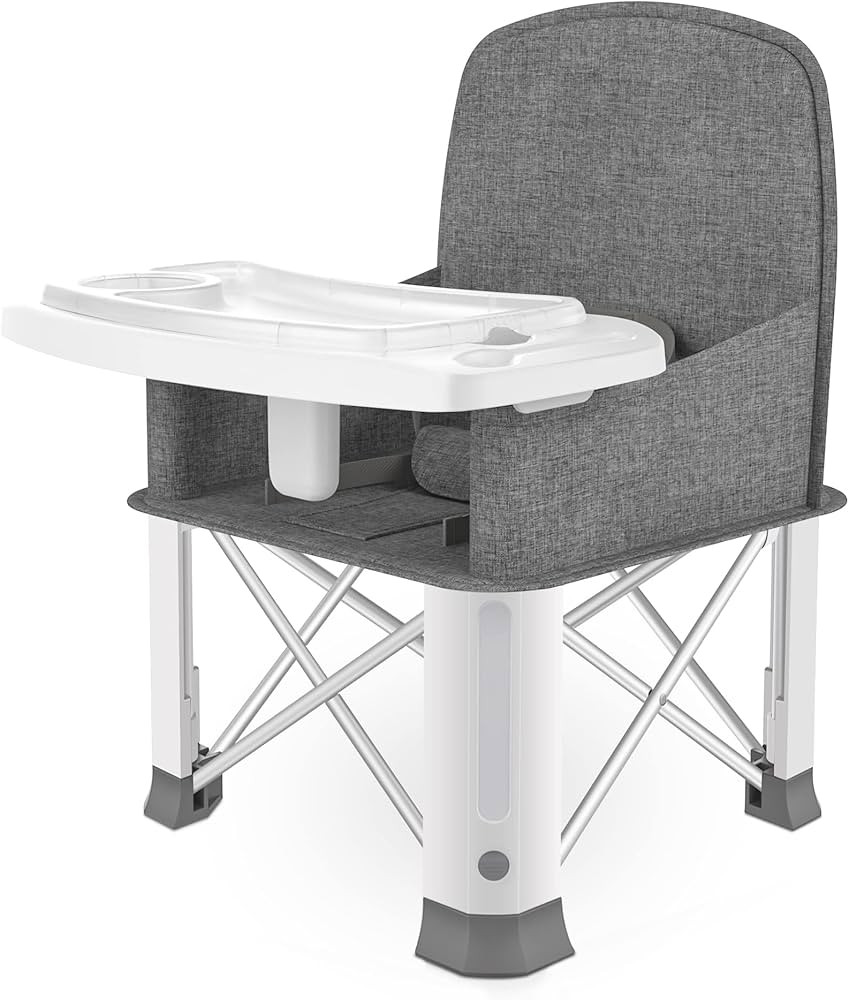 Baby Travel Booster Seat with Double Tray, BabyBond Upgraded Toddler Portable Baby Chair, Booster... | Amazon (US)